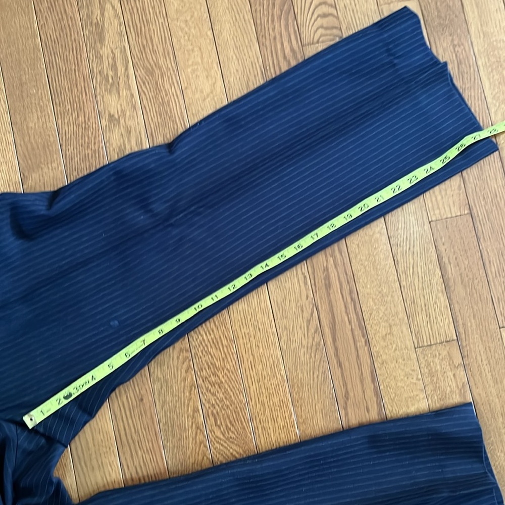 Vintage Navy Wool Pinstripe Trousers - Picture 3 of 16